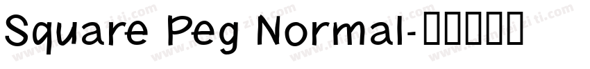 Square Peg Normal字体转换